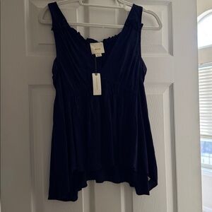 Blue Anthropologie Tank
